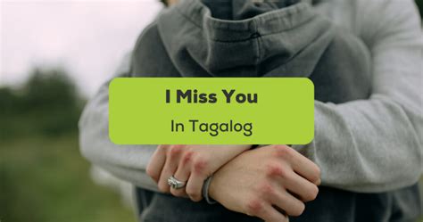 Tagalog ng miss you